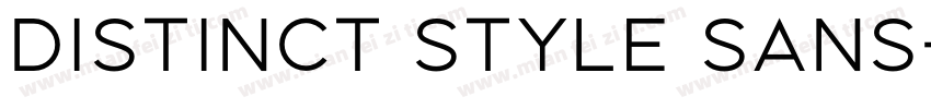 Distinct Style Sans字体转换
